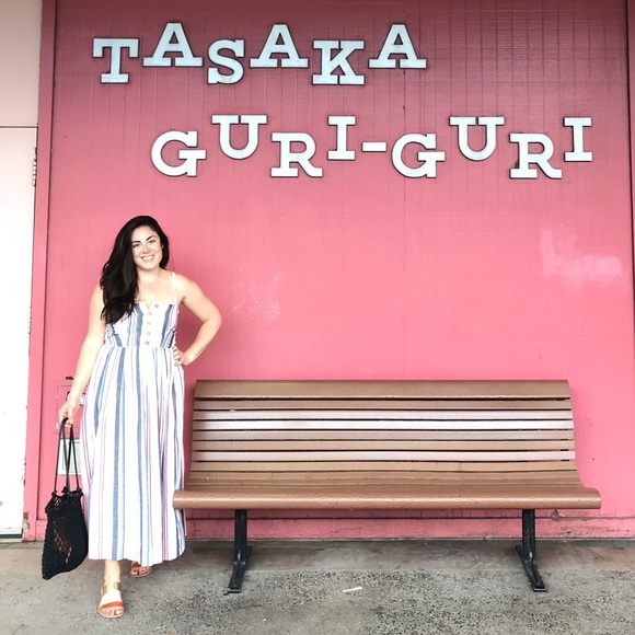 Free People Striped Lilah Midi Dress - Picture 1 of 6